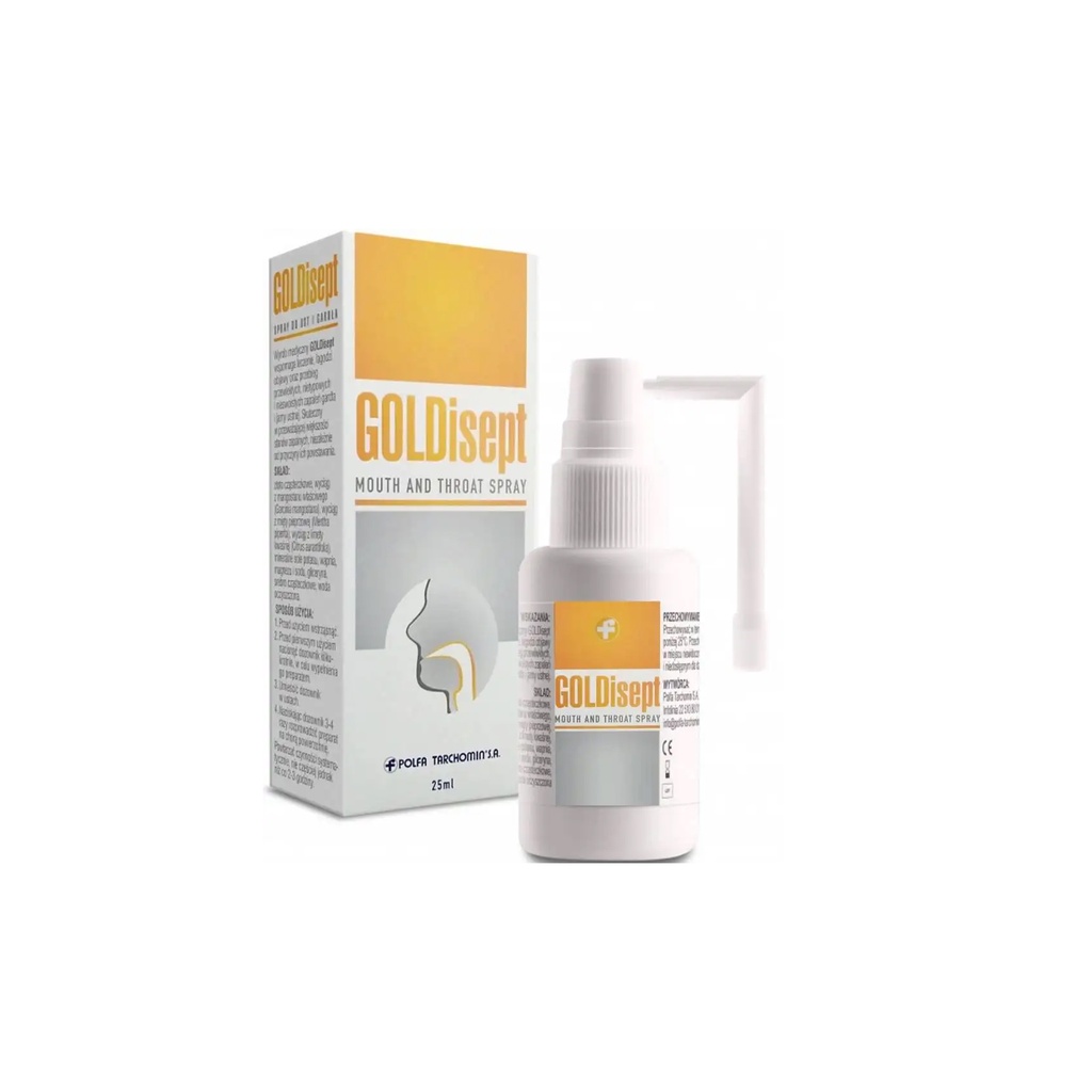 GOLDISEPT 25 ML MOUTH AND THROAT SPRAY