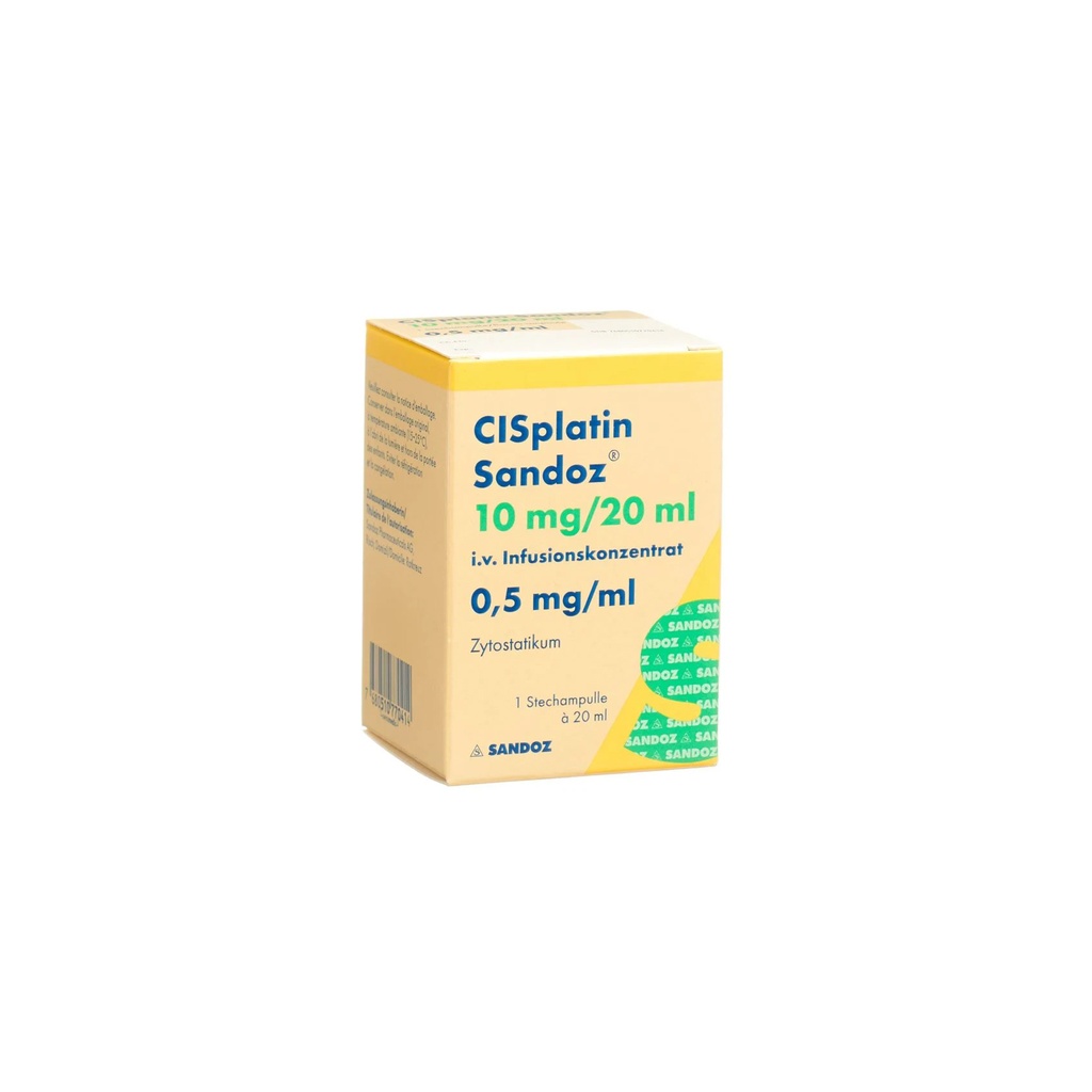 CISPLATIN 10MG/20ML 1 VIAL