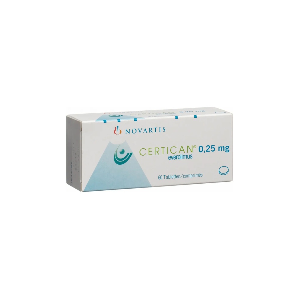 CERTICAN 0.25 MG 60 TABLET