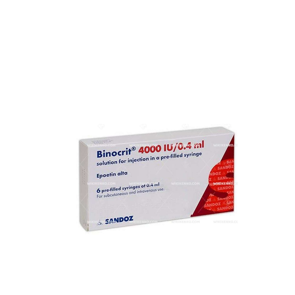 BINOCRIT 4000 I.U/0.4 ML SOLUTION FOR INJECTION