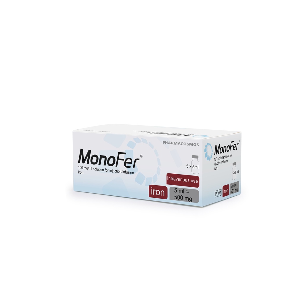 MONOFER 100 MG/ML 5 ML 5 VIAL