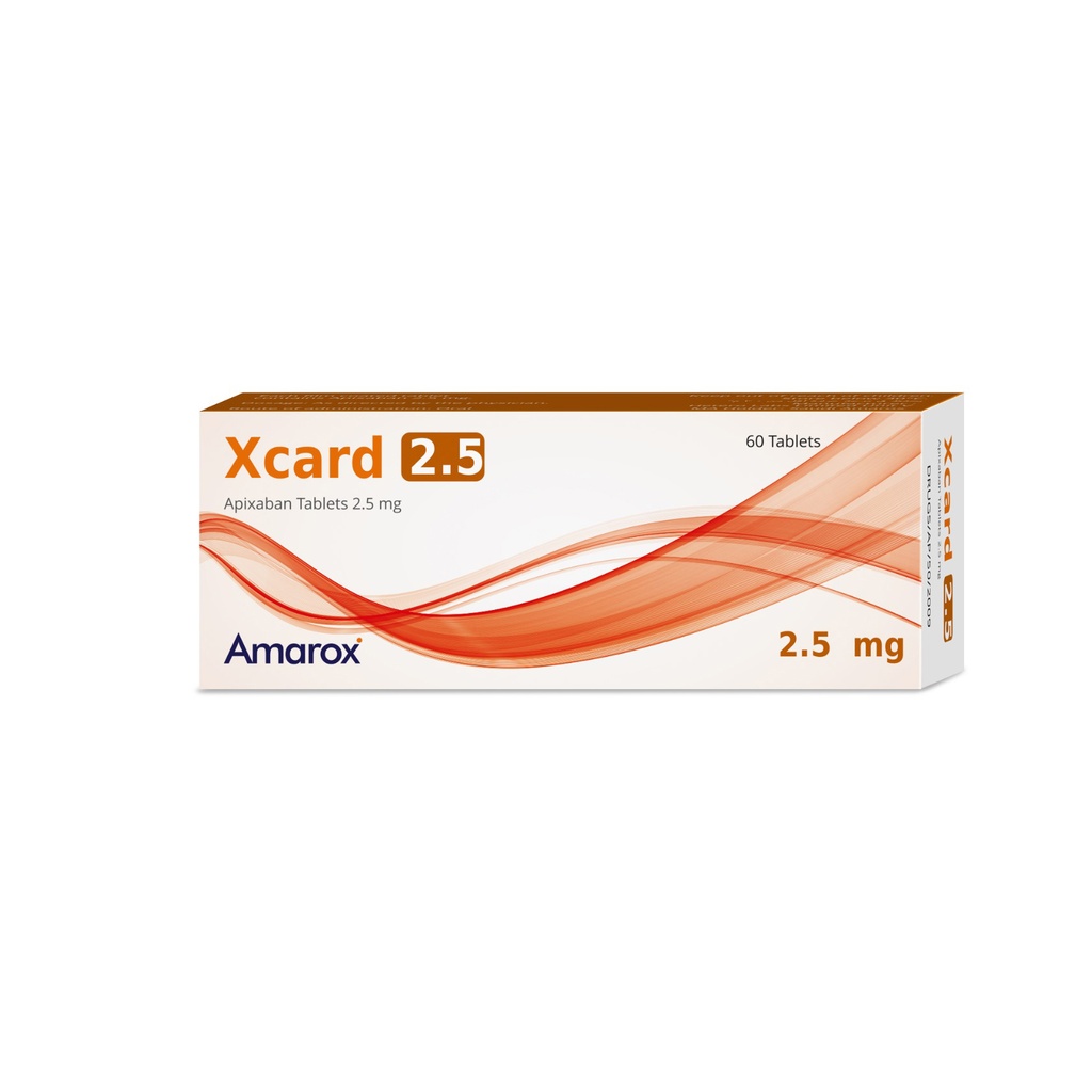 XCARD 2.5 MG 60 TABLET