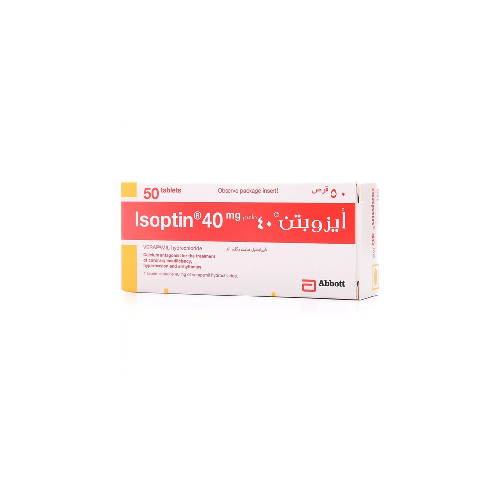 ISOPTIN 40 MG 50 TABLET