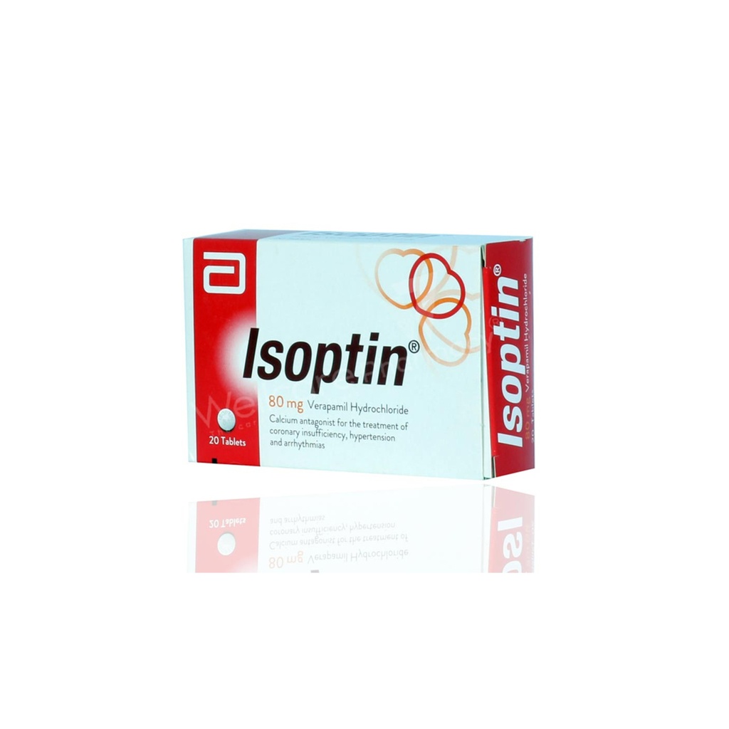 ISOPTIN 80 MG 20 TABLET