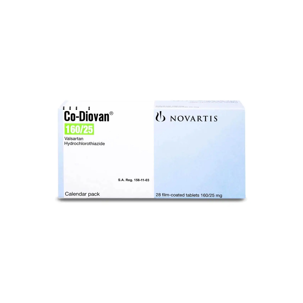 CO-DIOVAN 160/25 MG 28 TABLET