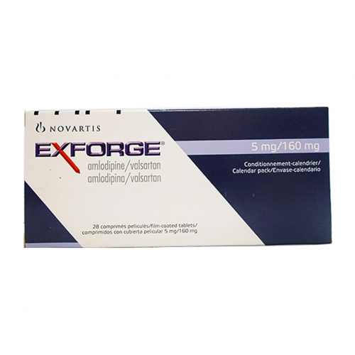 EXFORGE 5/160 MG 28 TABLET