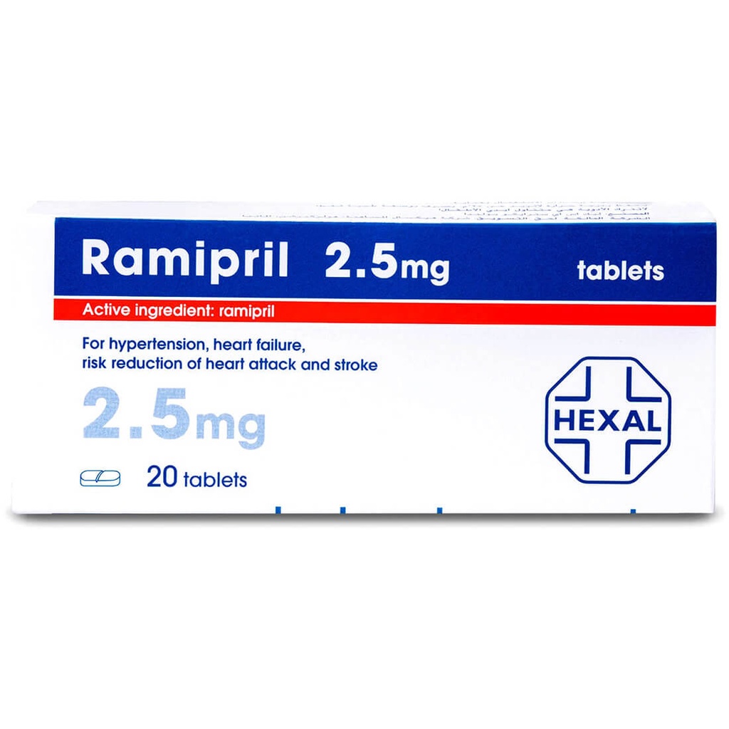 RAMIPRIL 2.5 MG 20 TABLET