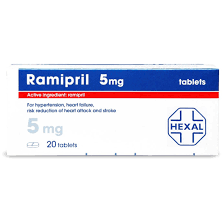 RAMIPRIL 5 MG 20 TABLET