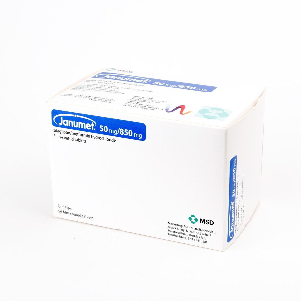 JANUMET 50/850 MG 56 TABLET