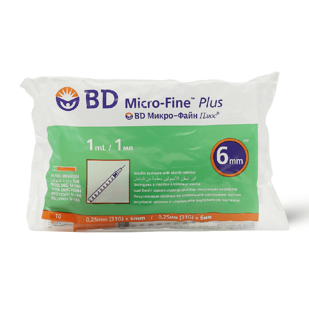 BD MICRO-FINE + INSULIN SYRINGE 1.0ML WITH NEEDLE