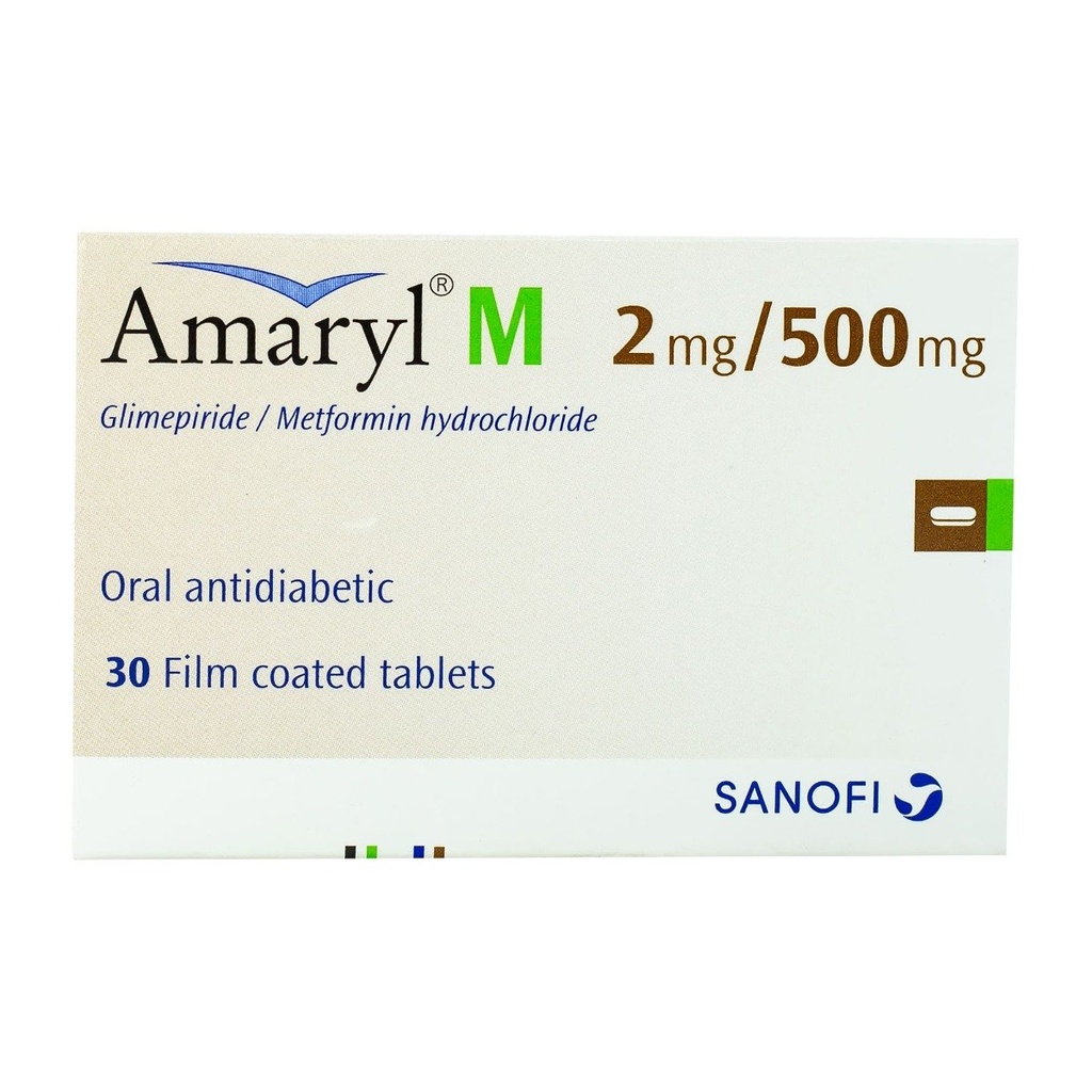 AMARYL M 2/500 MG 30 TABLET