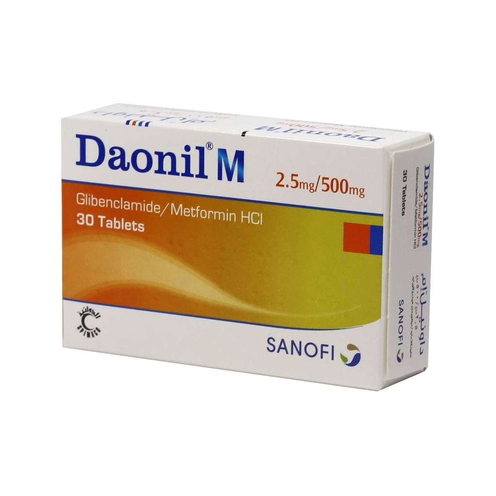 DAONIL M 2.5/500 MG 30 TABLET