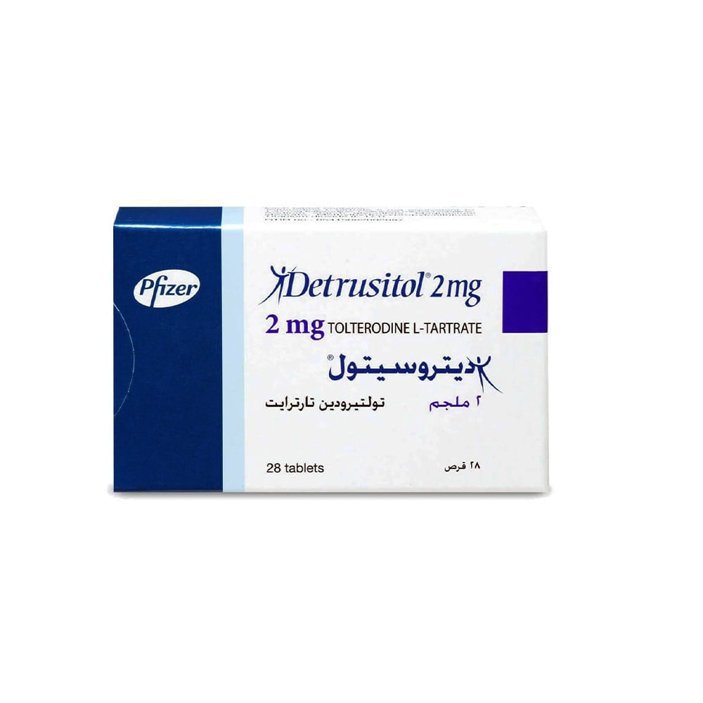 DETRUSITOL 2 MG 28 TABLET