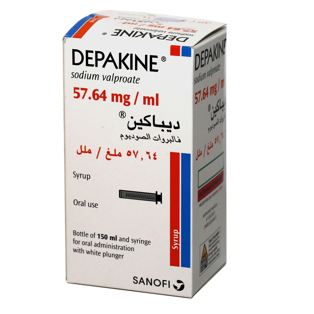 DEPAKINE 57.64 MG/ML 150 ML SYRUP BOTTLE