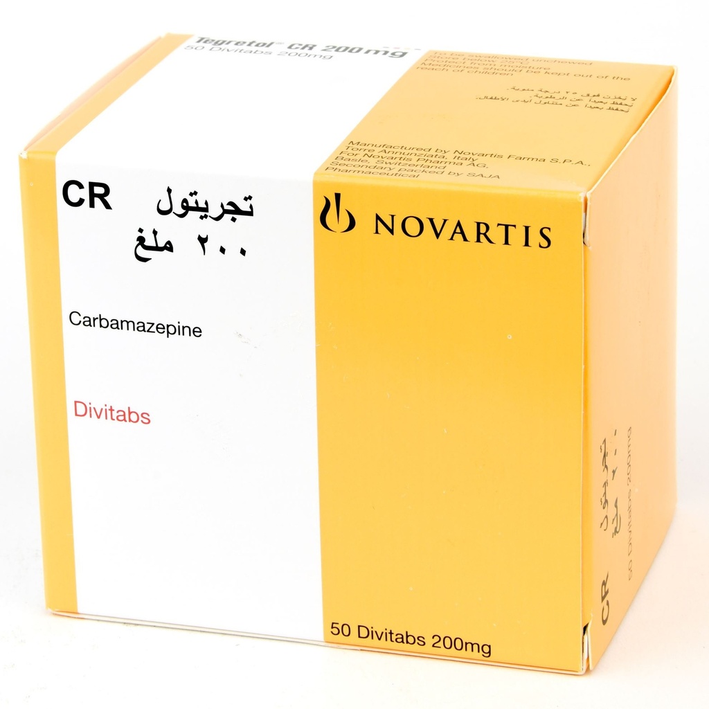 TEGRETOL CR 200 MG 50 TABLET