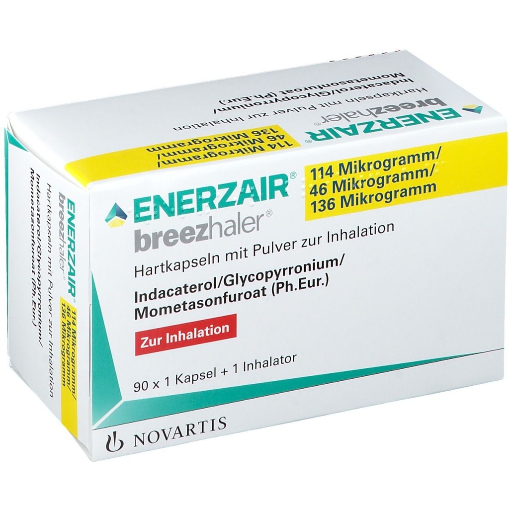 ENERZAIR BREEZHALER 114/46/136 MCG INHALATION CAPSULE