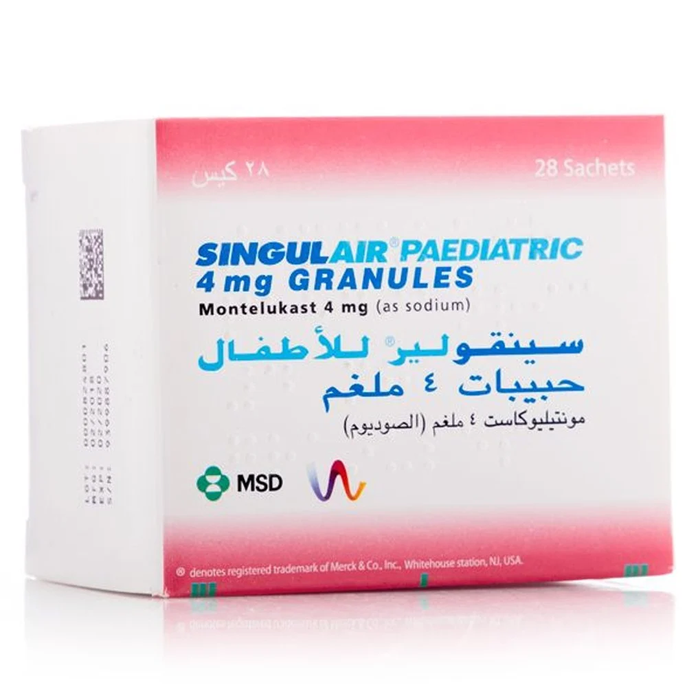 SINGULAIR PEDIATRIC 4 MG 28 SACHET