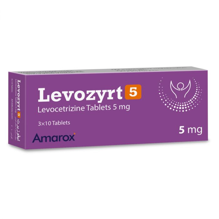 LEVOZYRT 5 MG 30 TABLET