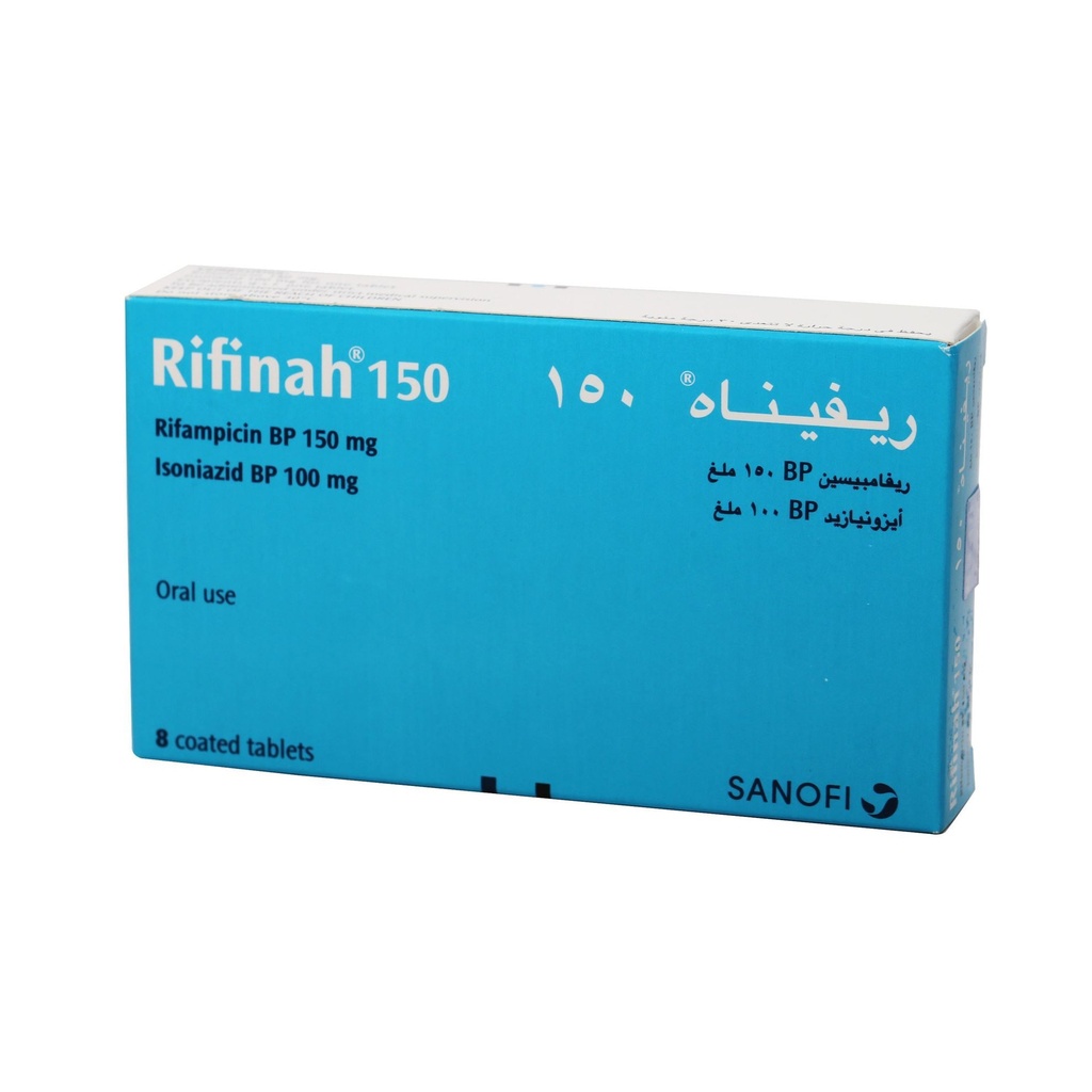 RIFINAH 150/100 MG 8 TABLET