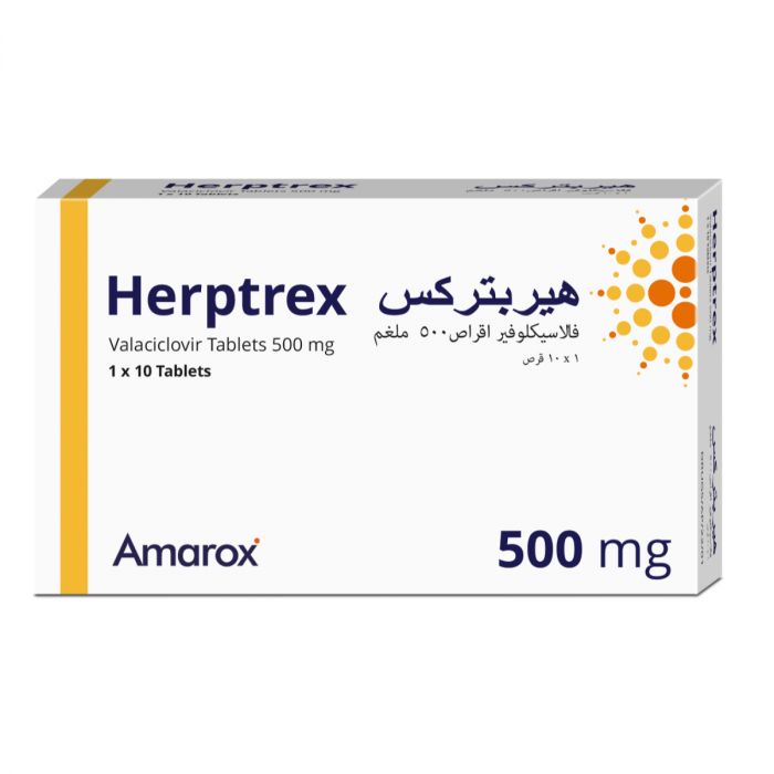 HERPTREX 500 MG 10 TABLET