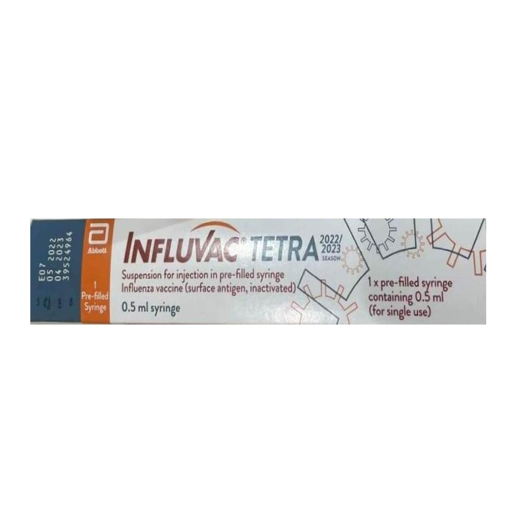 INFLUVAC-S VACCINE 15 MCG/0.5ML 1 PRE-FILLED SYRINGE