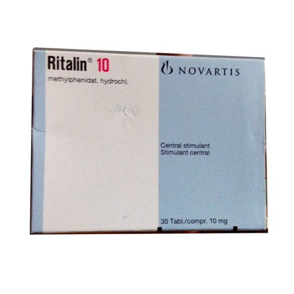 RITALIN 10 MG 30 TABLET