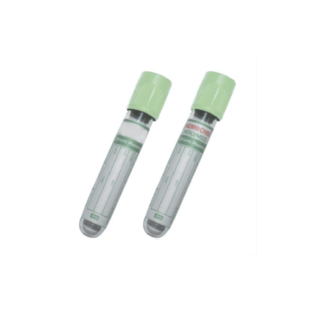 PLASTIC PST™ II TUBE WITH LIGHT GREEN BD HEMOGARD™ CLOSURE, BOX OF 1000, 3ML, 13X75MM, PAPER LABEL, LITHIUM HEPARIN GEL  