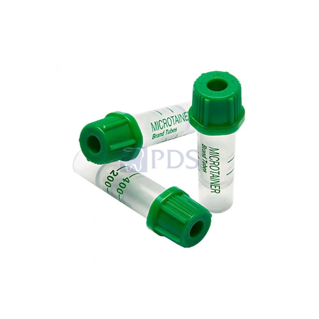 BD TUBE WITH BD MICROGARD™CLOSURE, BOX OF 200, LITHIUM HEPARIN, GREEN