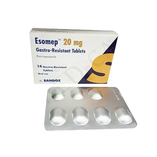 ESOMEP 20 MG 14 TABLET