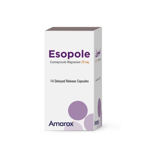 ESOPOLE 20 MG  14 CAPSULE