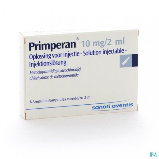 PRIMPERAN 5MG/ML 2ML/AMP 6 AMPULE