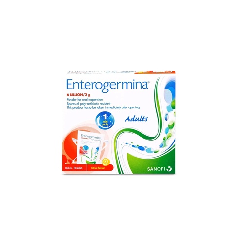 ENTEROGERMINA 6 BILLION/2G POWDER FOR ORAL SUSPENSION