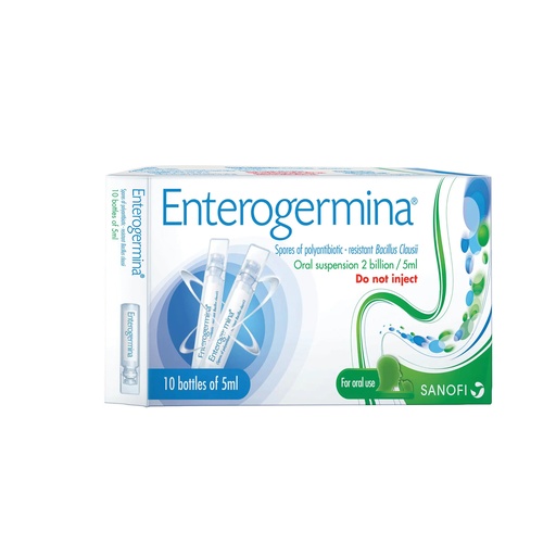 ENTEROGERMINA ORAL SUSPENSION 5 ML 10 VIAL 