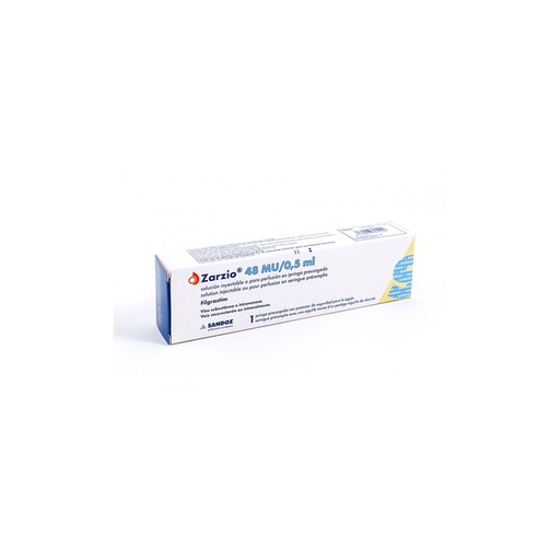 ZARZIO 48MU/0.5ML SOLUTION FOR INJECTION 5 PFS