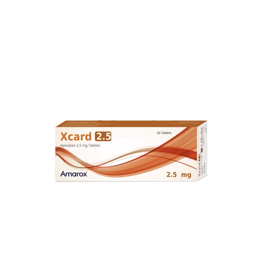 XCARD 2.5 MG 20 TABLET