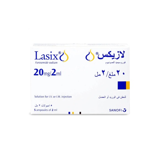 LASIX 20 MG/2ML 5 AMPOULE