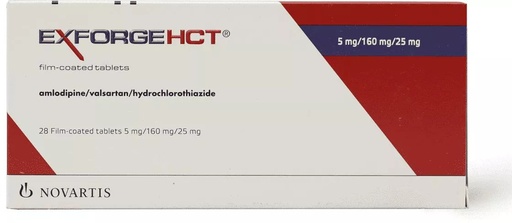 EXFORGE HCT 5/160/25 MG 28 TABLET