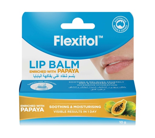 FLEXITOL LIP BALM ENRICHED WITH PAPAYA 10G