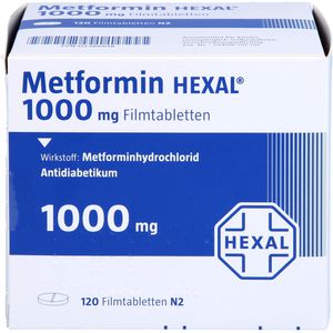 METFORMIN HEXAL 1000 MG 120 TABLET