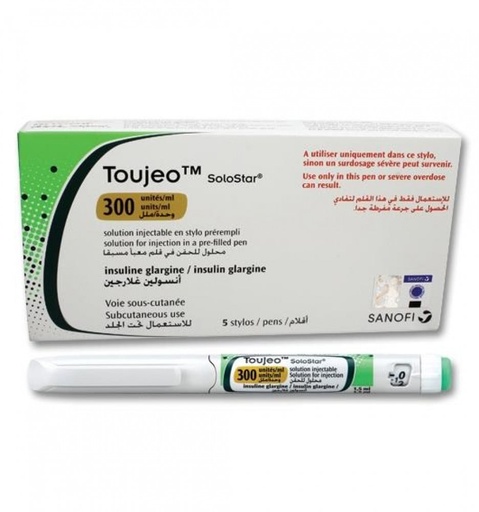 TOUJEO 300 IUML SOLU FOR INJ PREFILLED 5 PEN