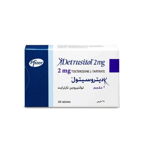 DETRUSITOL 2 MG 28 TABLET