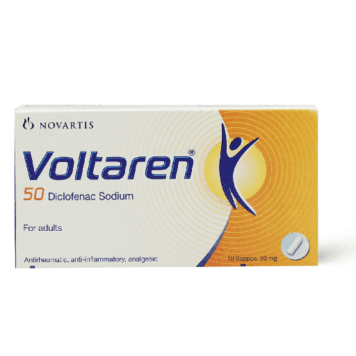 VOLTAREN 50 MG 10 SUPPOSITORY