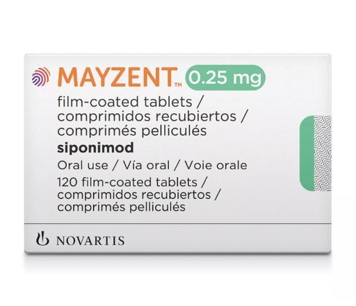 MAYZENT 0.25 /MG FILM-COATED 120 TAB