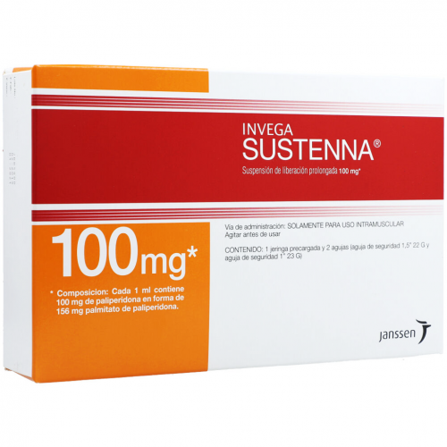 INVEGA SUSTENNA 100 MG 1 VIAL