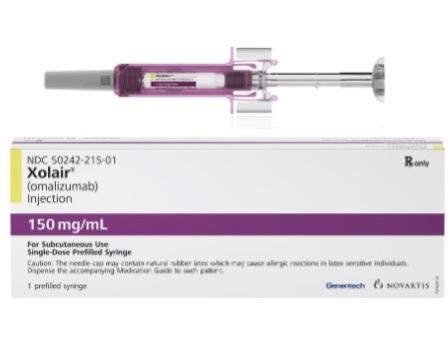 XOLAIR LISY 150MG GLW 1ML PRE-FILLED SYRINGE