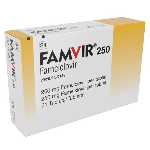 FAMVIR 250 MG 21 TABLET