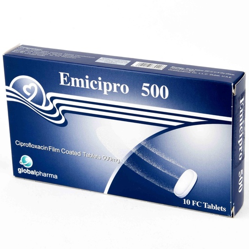 EMICIPRO 500 MG 10 F.C TABLET