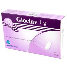 GLOCLAV 1 GM 14 F.C TABLET