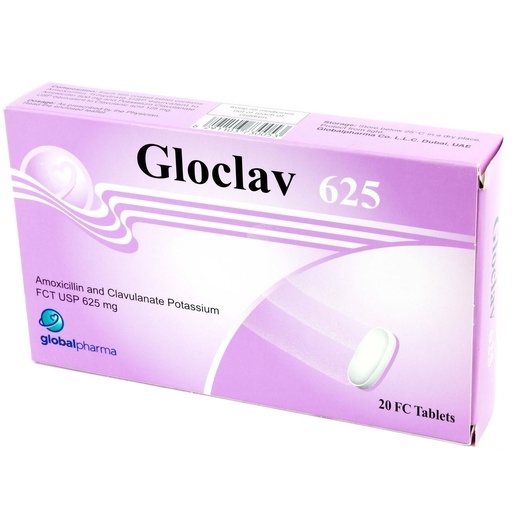 GLOCLAV 625 MG 20 F.C TABLET