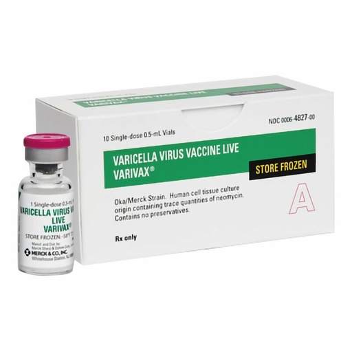 VARIVAX VACCINE 0.5 ML 10 VIAL 